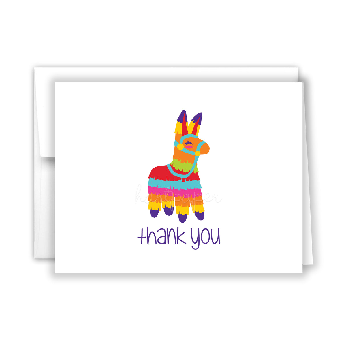 Piñata Thank You Cards Note Card Personalized Custom Stationery • Flat or Folded