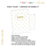 Pineapple b Personalized 2-Pocket Folder