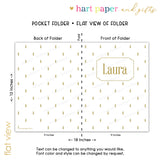 Pineapple b Personalized 2-Pocket Folder
