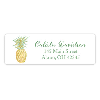 Pineapple Return Address Labels • Self Adhesive Stickers