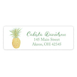 Pineapple Return Address Labels • Self Adhesive Stickers