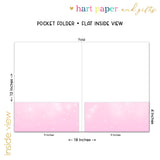 Pink Abstract Personalized 2-Pocket Folder