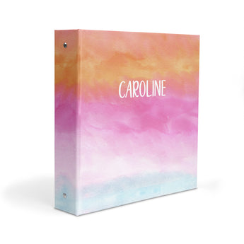 Rainbow Personalized 2" 3 Ring Binder