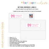 Pink Bow Coquette Summer Camp Camping Note Cards Stationery • Fill in Blank, Lined or Blank Cards