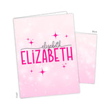Pink Abstract Personalized 2-Pocket Folder
