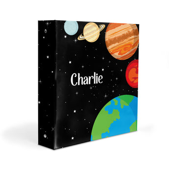 Solar System Planets Personalized 2" 3 Ring Binder