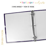 Solar System Planets Personalized 2" 3 Ring Binder