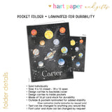 Planets Personalized 2-Pocket Folder