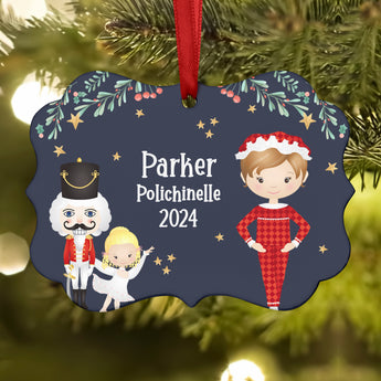 Polichinelle Mother Ginger Kid Poly Columbine Bon • Nutcracker Christmas Ornament Personalized Custom Holiday Decor Gift Boy Girl Ballerina Ballet