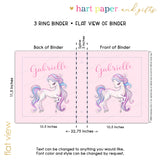 Horse Pony Personalized 2" 3 Ring Binder