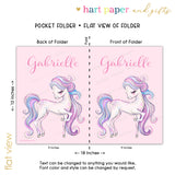 Horse Personalized 2-Pocket Folder
