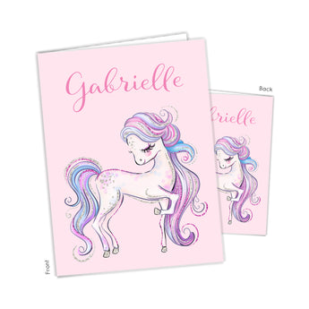 Horse Personalized 2-Pocket Folder