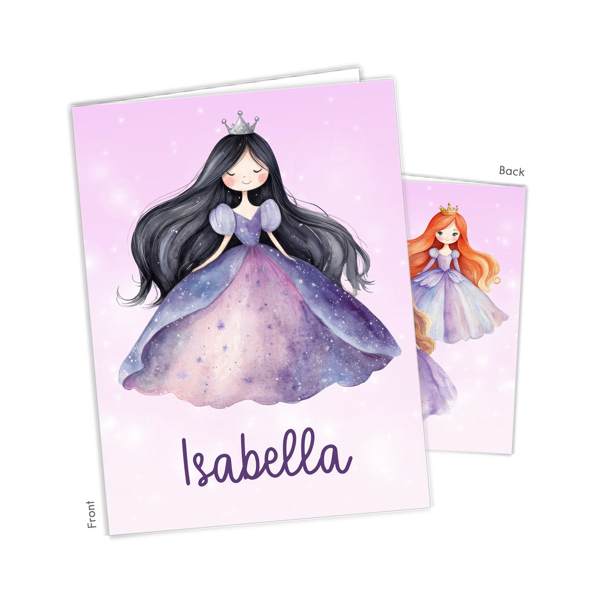 Princess Personalized Custom 2-Pocket Folder • School Office Supplies