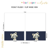 Raccoon Personalized 2-Pocket Folder