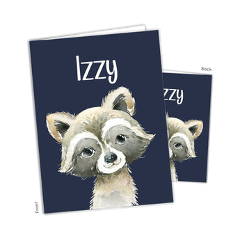 Raccoon Personalized 2-Pocket Folder