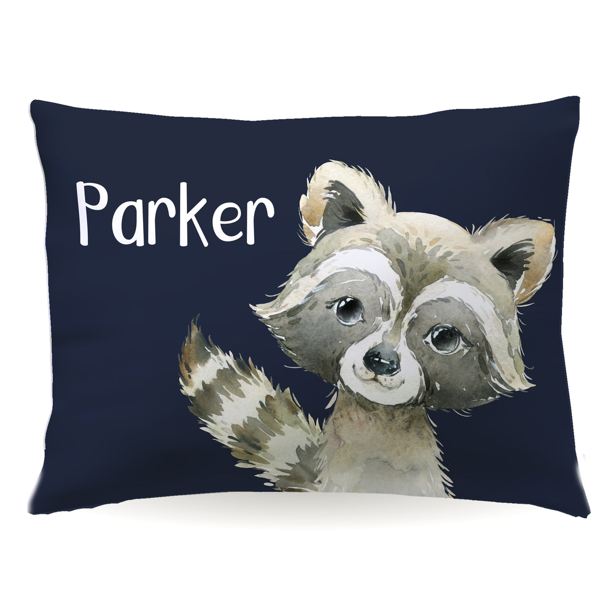 Raccoon Personalized Custom Pillowcase • Standard or Toddler Size