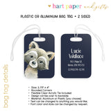 Raccoon Luggage Bag Tag