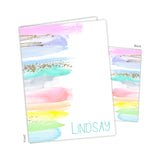 Rainbow Purple Personalized 2-Pocket Folder