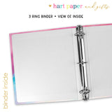 Rainbow Personalized 2" 3 Ring Binder