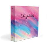 Rainbow Personalized 2" 3 Ring Binder