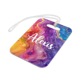 Tie Dye Rainbow Luggage Bag Tag
