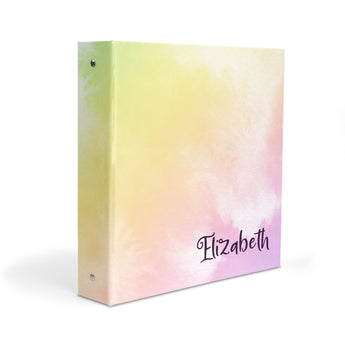 Rainbow Personalized 2" 3 Ring Binder