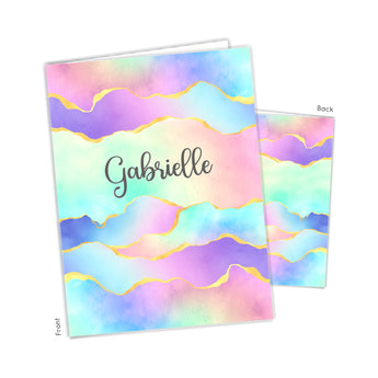 Rainbow Personalized 2-Pocket Folder
