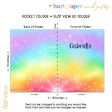 Rainbow Personalized 2-Pocket Folder