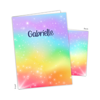 Rainbow Personalized 2-Pocket Folder
