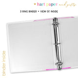 Purple Rainbow Personalized 2" 3 Ring Binder