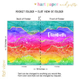 Rainbow Personalized 2-Pocket Folder