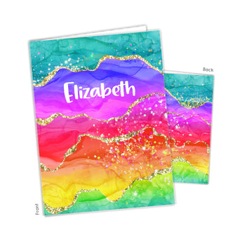 Rainbow Personalized 2-Pocket Folder