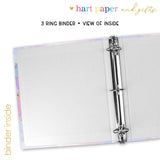 Galaxy Rainbow Stars Personalized 2" 3 Ring Binder