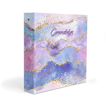 Galaxy Rainbow Stars Personalized 2" 3 Ring Binder