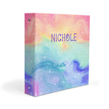 Galaxy Rainbow Stars Personalized 2" 3 Ring Binder