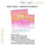 Rainbow Personalized 2-Pocket Folder