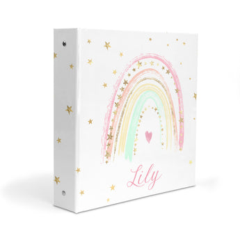 Rainbow Personalized 2" 3 Ring Binder