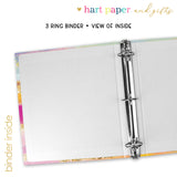 Rainbow Personalized 2" 3 Ring Binder