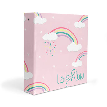 Rainbow Personalized 2" 3 Ring Binder