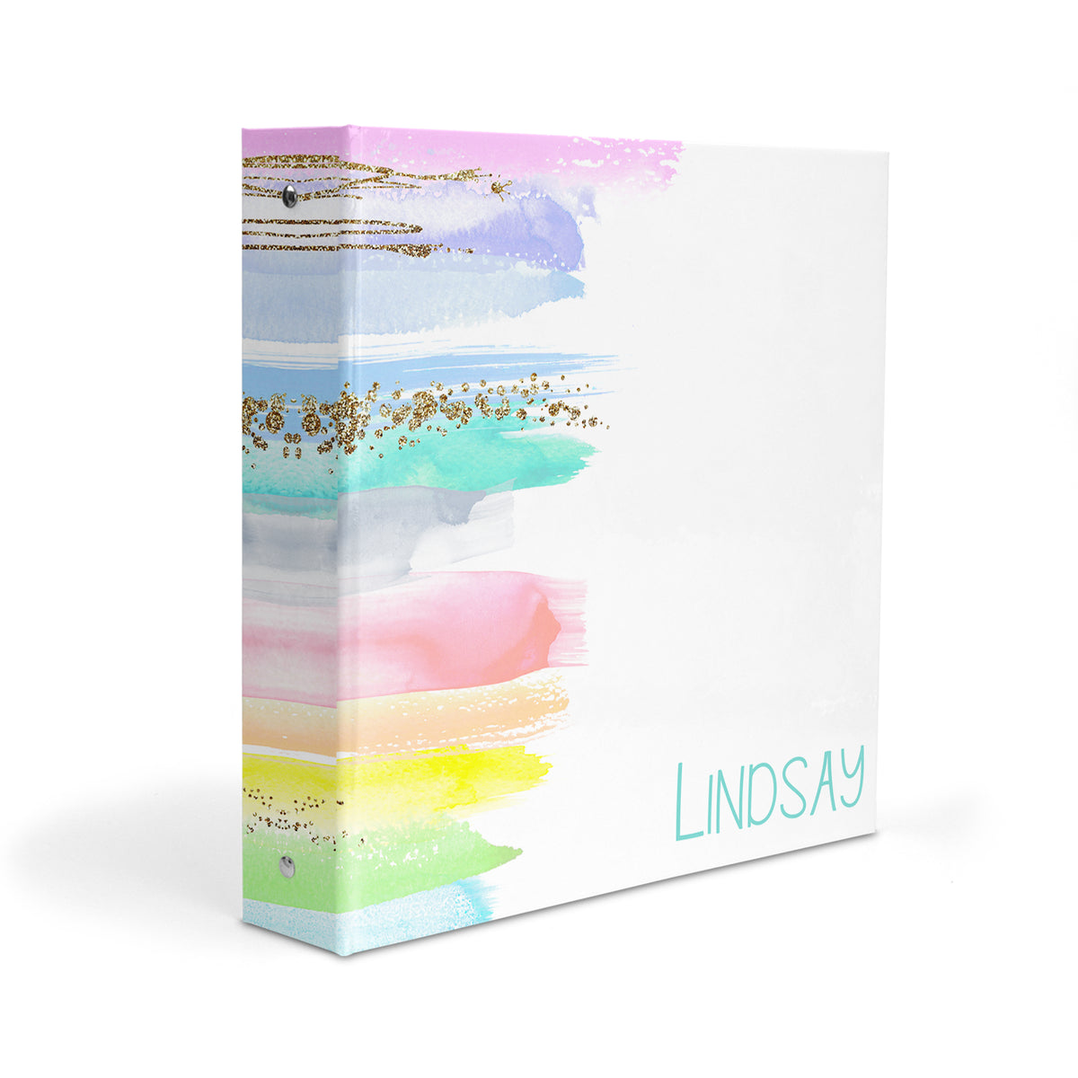 Rainbow Personalized Custom 2" 3 Ring Binder • School Office Supplies