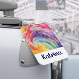 Tie Dye Rainbow Luggage Bag Tag