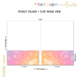 Rainbow Tie Dye Personalized 2-Pocket Folder