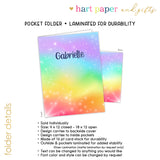 Rainbow Personalized 2-Pocket Folder