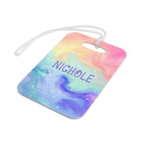 Rainbow Galaxy Stars Space Luggage Bag Tag