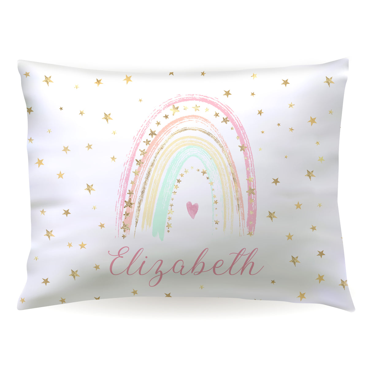 Rainbow Personalized Custom Pillowcase • Standard or Toddler Size