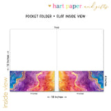 Rainbow Tie Dye Personalized 2-Pocket Folder