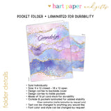 Rainbow Stars Galaxy Personalized 2-Pocket Folder