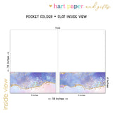 Rainbow Stars Galaxy Personalized 2-Pocket Folder