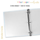 Rainbow Personalized 2" 3 Ring Binder