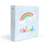 Rainbow Personalized 2" 3 Ring Binder